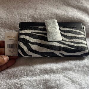Michael Kors Zebra Stripe Card Holder